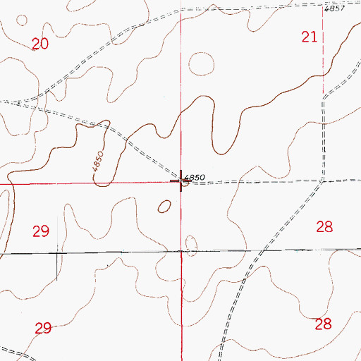 Topographic Map of Antelope Mesa, CO