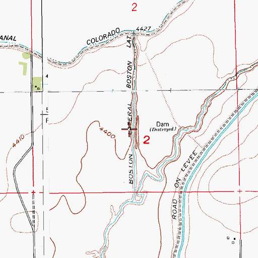 Topographic Map of Boston Lateral, CO