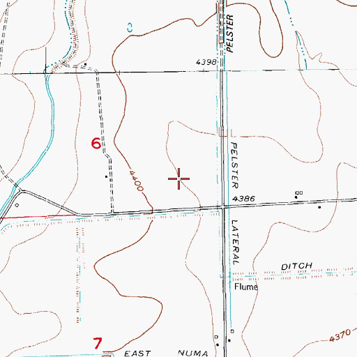 Topographic Map of Pelster Lateral, CO