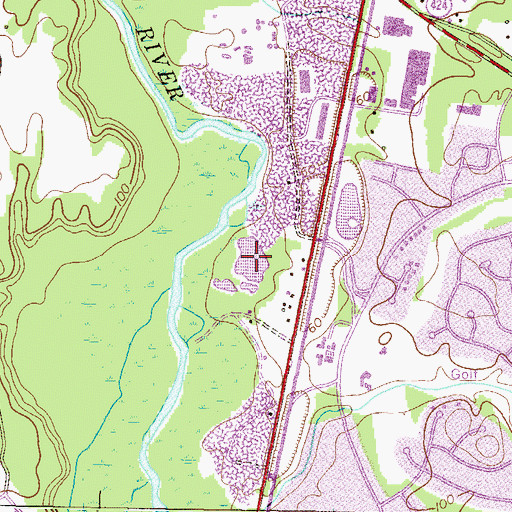 Topographic Map of Walking Fish Pond, MD