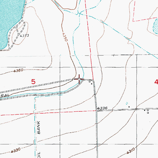 Topographic Map of Sugar City Lateral, CO