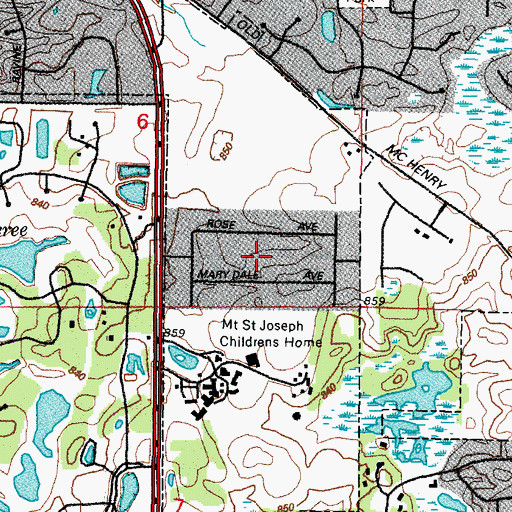 Topographic Map of Valentine Manor, IL