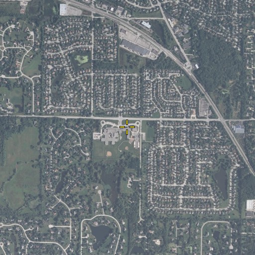 Aerial/Satellite Image of Isaac Fox School, IL