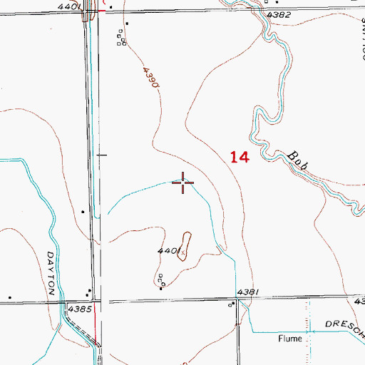 Topographic Map of Drescher Lateral, CO