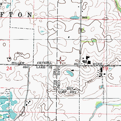 Topographic Map of Ken Bird Park, IL