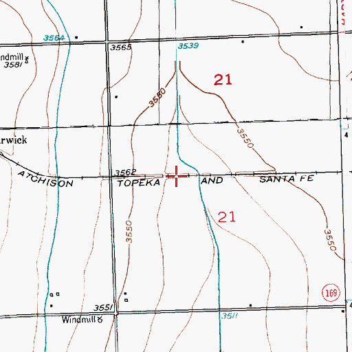 Topographic Map of Deadman Ditch, CO