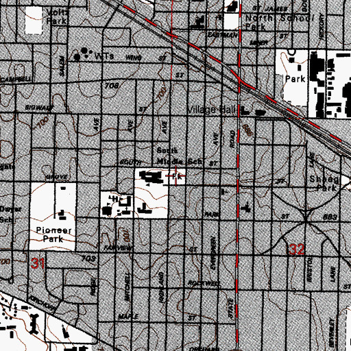 Topographic Map of Cronin Park, IL