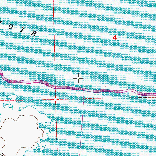 Topographic Map of John Martin Reservoir, CO