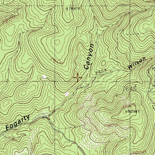 Topographic Map of Ackin Tank, NM