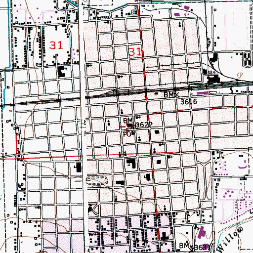 Topographic Map of Lamar, CO