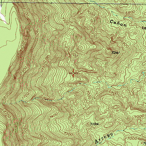 Topographic Map of Apache Trail, NM