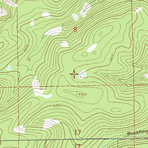 Topographic Map of Bastard Basin Tank, NM