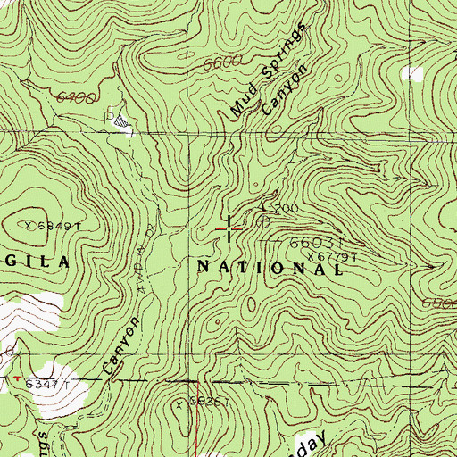 Topographic Map of Beth Tank, NM