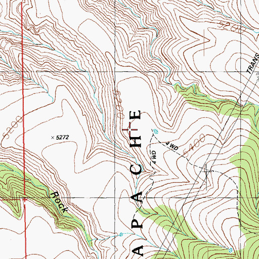 Topographic Map of Boiling Mesa Corral, AZ