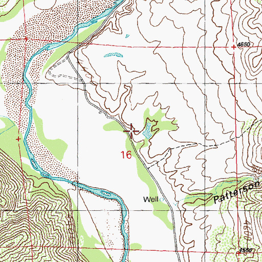 Topographic Map of Bone Tank, NM