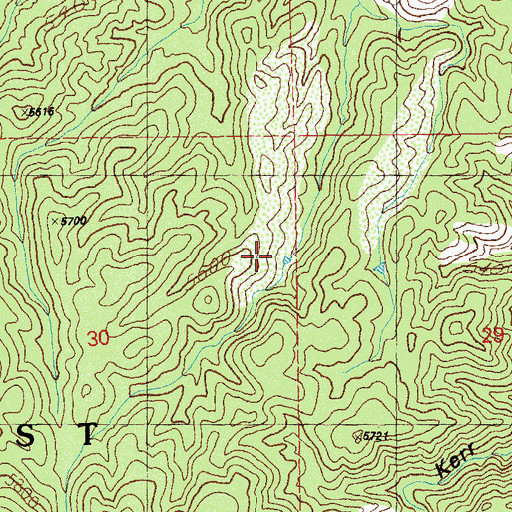 Topographic Map of Boundary Tank, NM