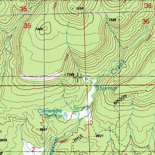 Topographic Map of Cameron Tank, NM