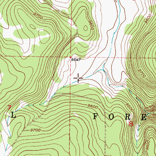 Topographic Map of Champe Tank, NM