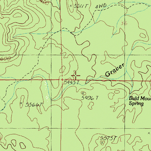 Topographic Map of Chino Valley Ranger District, AZ