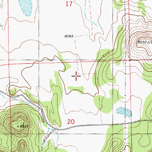 Topographic Map of Corner Tank, NM