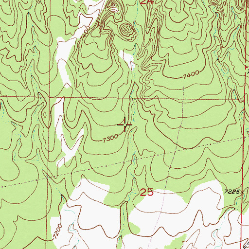 Topographic Map of Coyote Ranger District, NM