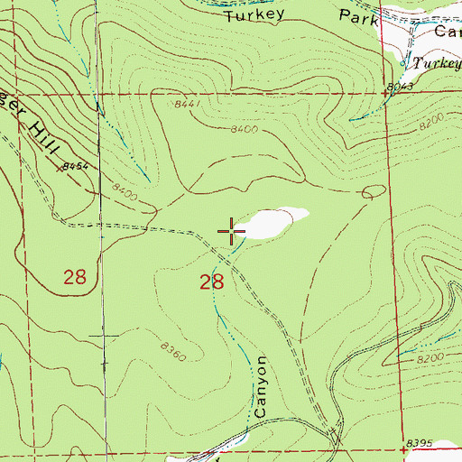 Topographic Map of Divide Pasture Tank, NM