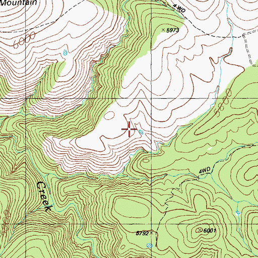 Topographic Map of Dock Tank, AZ