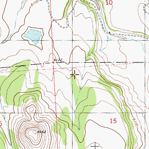 Topographic Map of Dogie Tank, NM