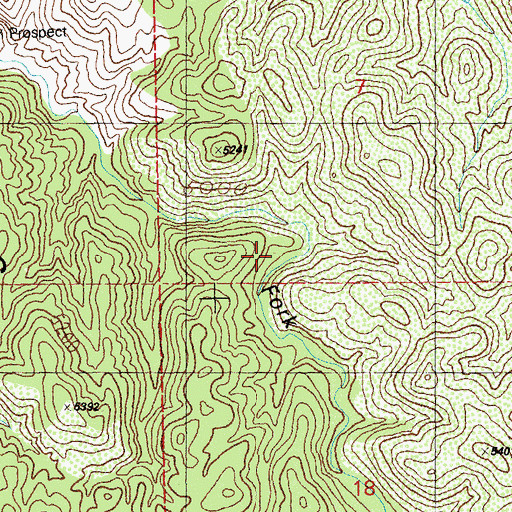 Topographic Map of East Prong Spring, NM