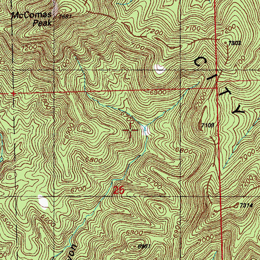 Topographic Map of Fleming Canyon Tank, NM