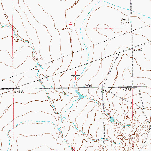 Topographic Map of Old Otero Canal, CO