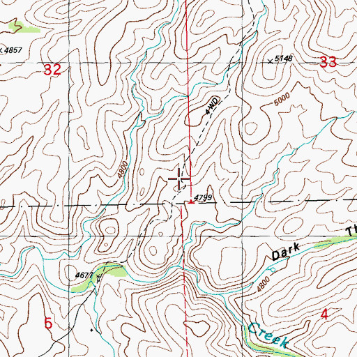 Topographic Map of Forest Boundary Corral, NM