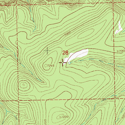 Topographic Map of Frisco Plaza Number 5 Tank, NM