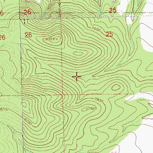 Topographic Map of Gap Tank, NM