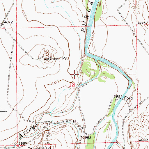 Topographic Map of Highland Canal, CO