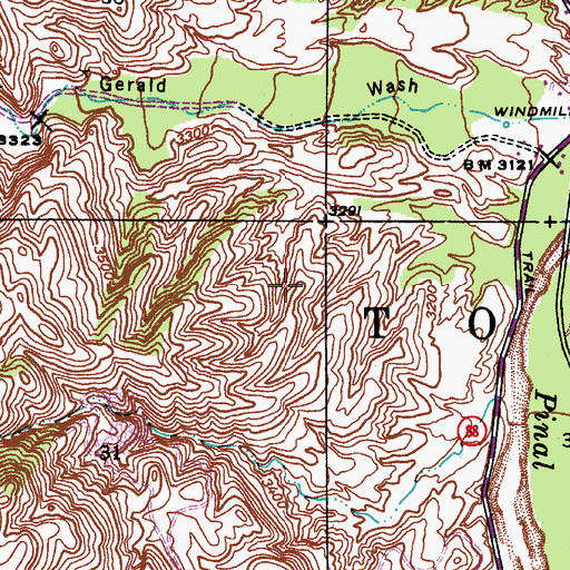 Topographic Map of Globe Ranger District, AZ