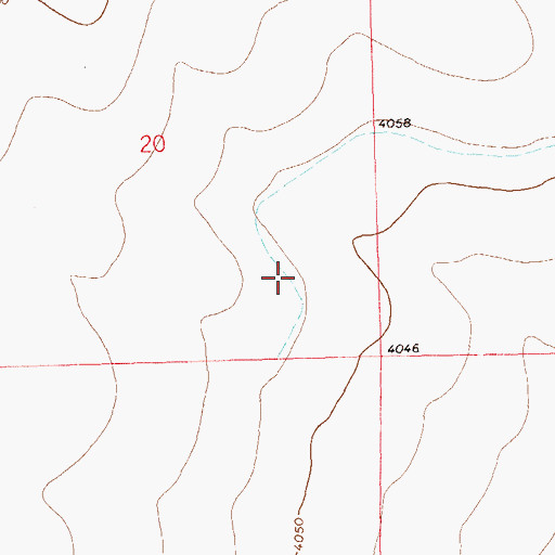 Topographic Map of Eagle Rock Ditch, CO