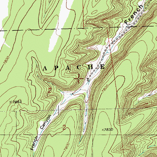 Topographic Map of Hay Canyon Well, NM