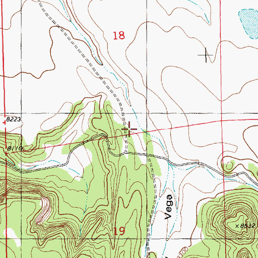 Topographic Map of Hay Vega Tank, NM