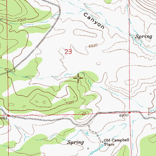 Topographic Map of Hulsey Tank, NM