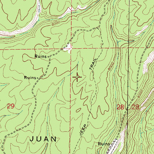 Topographic Map of Jemez Ranger District, NM