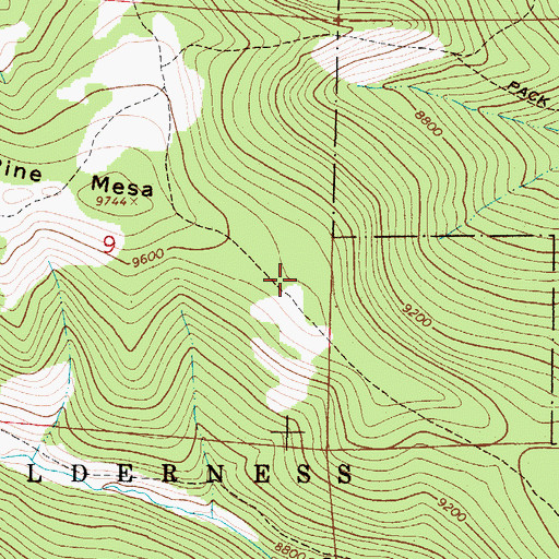 Topographic Map of Las Vegas Ranger District, NM