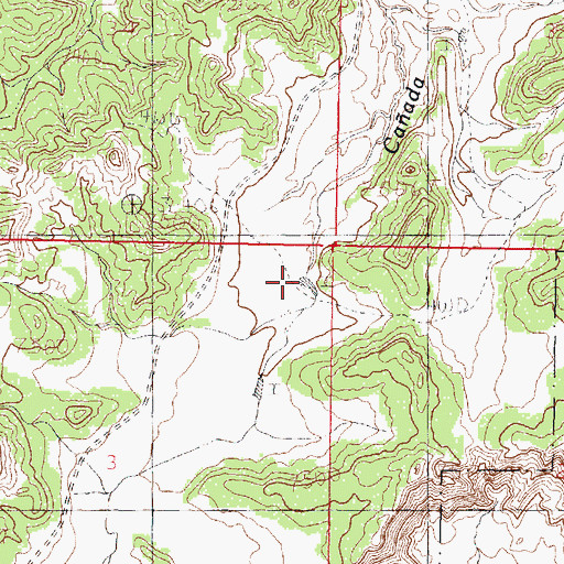 Topographic Map of Lee Tank, NM