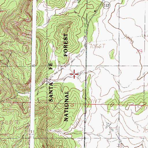 Topographic Map of Llaves Tank, NM