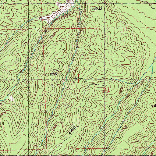 Topographic Map of Lower Elk Tank, NM