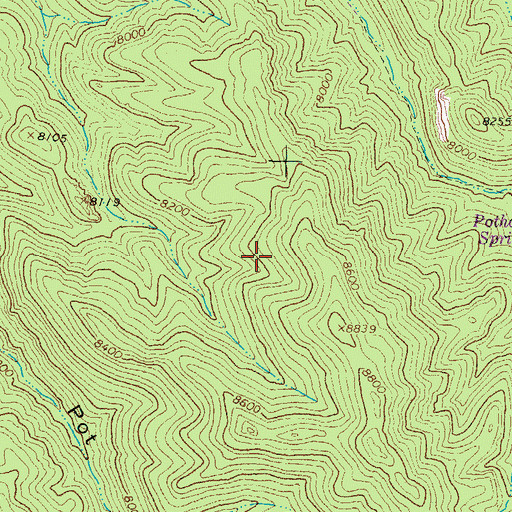 Topographic Map of Magdalena Ranger District, NM