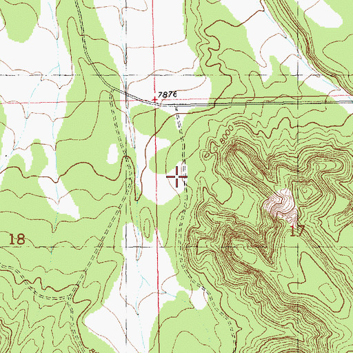 Topographic Map of Mangitas Storage Tank, NM