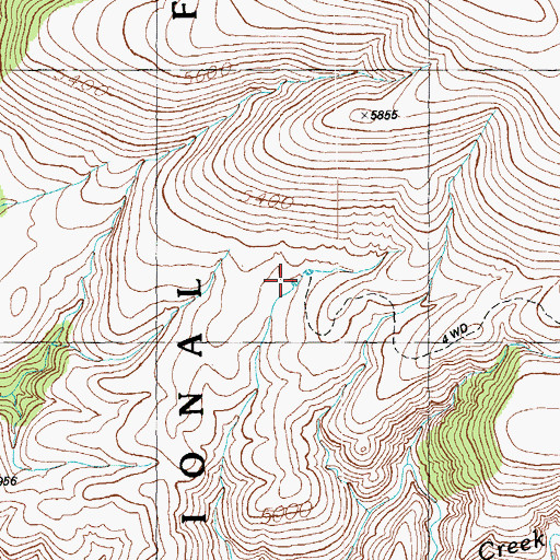 Topographic Map of McDonald Tank Number 1, AZ