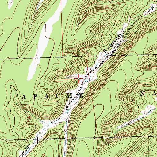 Topographic Map of North Tank, NM