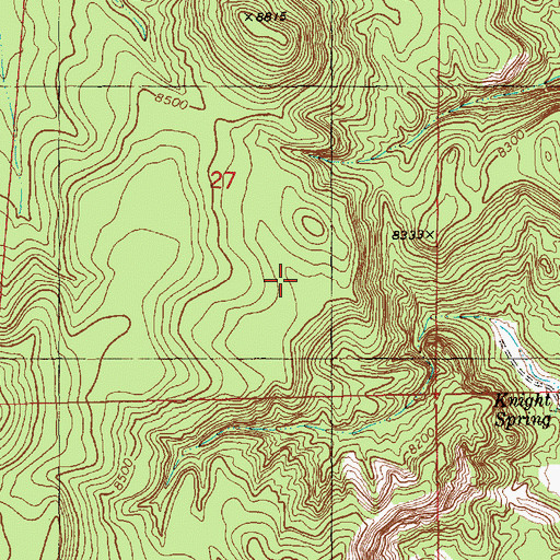 Topographic Map of Orona Tank, NM